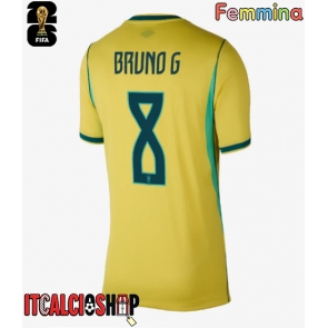 Brasile Bruno Guimaraes #8 Prima Maglia Femmina Mondiali 2026 Manica Corta